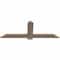 Ekena Millwork Eugene Smooth Timber Gable Bracket, Douglas Fir, 60"W x 22"H x 1 1/2"D x 5 1/2"F, 9/12 Pitch GBW060X22X0206EUG00SDF - alternate 3